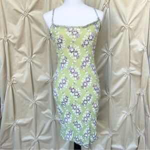 ❌SOLD❌ Ann Ferriday Floral Lace Midi Dress